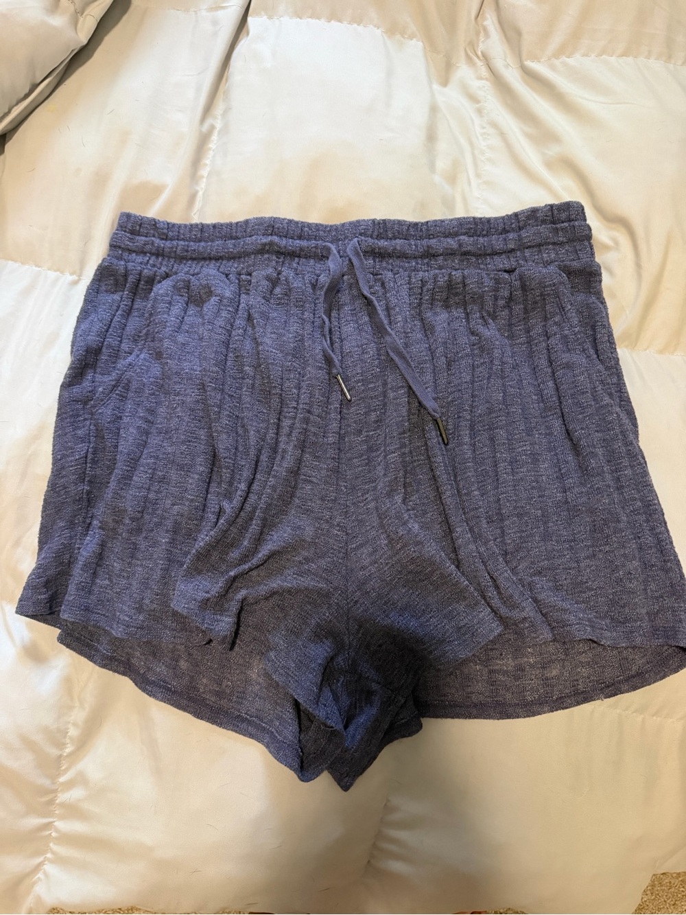 Women's Knit Drawstring Athletic Shorts - purple